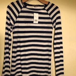 NWT Vince small long sleeve striped top